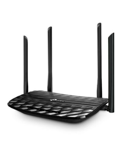 TP-LINK (Archer C6), AC1200 (867+300) Wireless Dual Band GB Cable Router, 4-Port, MU-MIMO, Access Point Mode