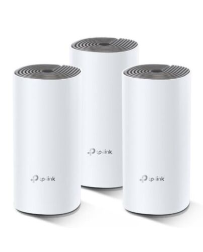 TP-LINK (DECO E4) Whole-Home Mesh Wi-Fi System (3 Pack), Dual Band AC1200, 2 x LAN on each Unit