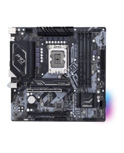 Asrock B660M PRO RS, Intel B660, 1700, Micro ATX, 4 DDR4, HDMI, DP, PCIe4, RGB, 2x M.2