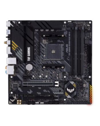 Asus TUF GAMING B550M-PLUS WIFI II, AMD B550, AM4, Micro ATX, 4 DDR4, HDMI, DP, AX Wi-Fi, 2.5GB LAN, PCIe4, RGB, 2x M.2