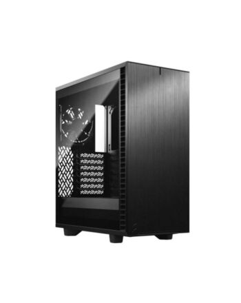 Fractal Design Define 7 Compact (Light TG) Gaming Case w/ Light Tint Glass Window, ATX, 2 Fans, Sound Dampening, Ventilated PSU Shroud, USB-C