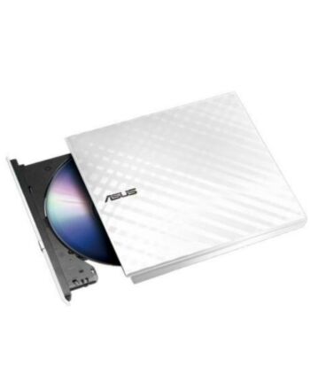 Asus (SDRW-08D2S-U LITE) External Slimline DVD Re-Writer, USB, 8x, White, Cyberlink Power2Go  8